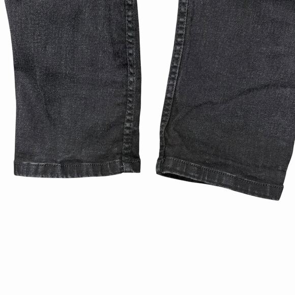 Izod Jeans Mens 32 x 28 Slim Taper Fit Denim Pants Black Stretchy - Picture 7 of 11